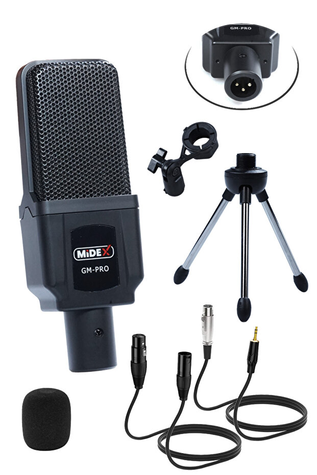 Gm-Pro Profesyonel Condenser Stüdyo Kayıt Mikrofonu - 2