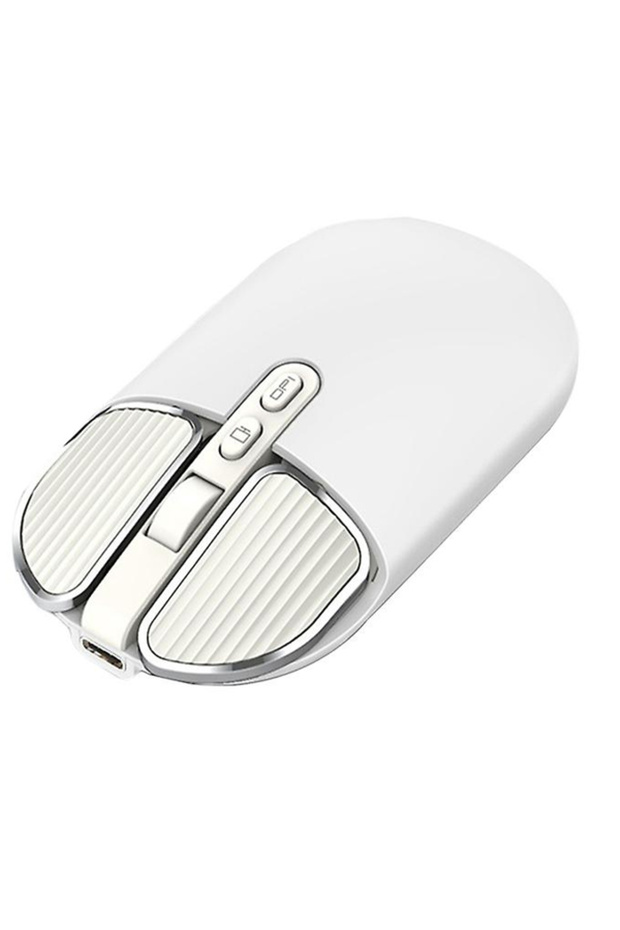 Kablosuz Mouse Kablosuz Fare Bluetooth Ve 2.4 Ghz Şarjlı Ergonomik 1600 Dpı Mouse - 1