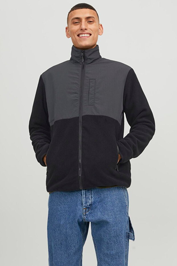 Men's High Collar Fleece Jacket - Marvin -12235864 - BS