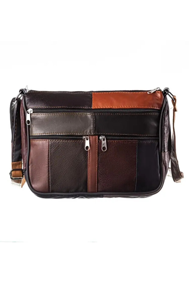 Genuine Leather, Medium Size, Black, Crossbody, Women's Shoulder Bag 24*18*8