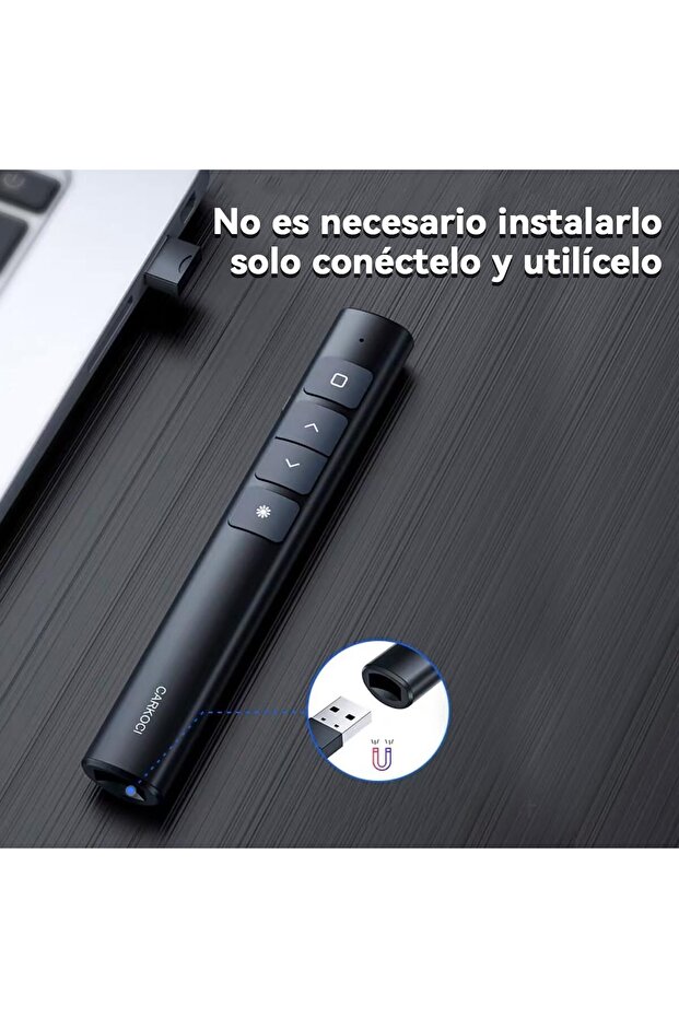 Sunum Kumandası Laser Pointer Kablosuz Lazer Sunum Kalemi Tak Çalıştır Y60 - 5