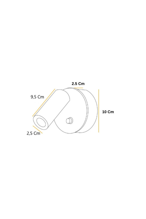 Samsung Ledli Ema Soft Siyah Duvar Aplik Led Aydınlatma Banyo Aydınlatma Okuma Lambası GünIşığı - 8