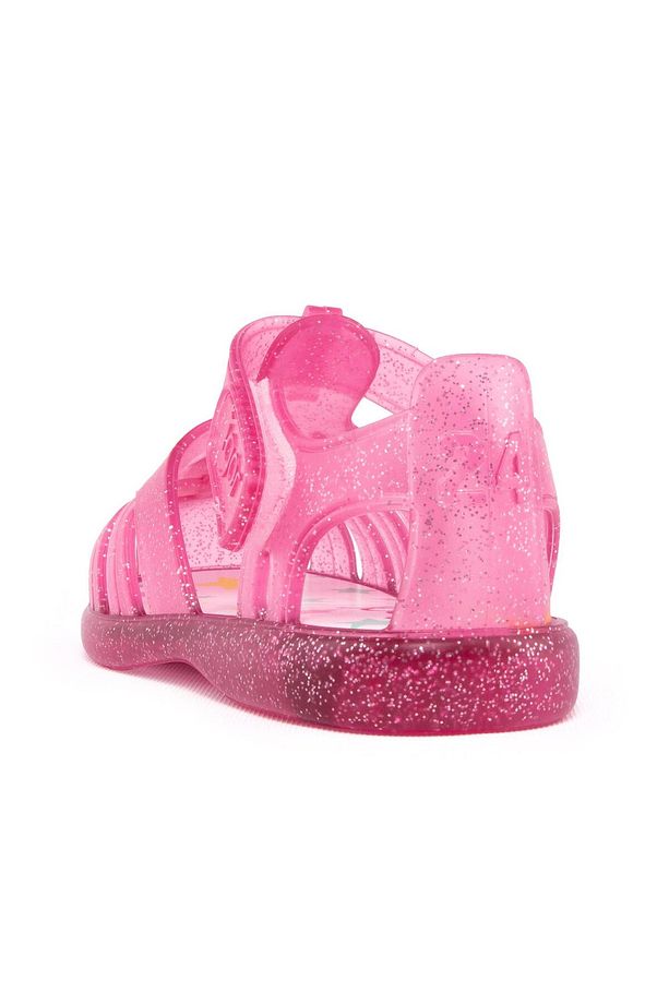 S10279 Tobby Unicorn Kız Çocuk Simli Fuşya Sandalet - 5