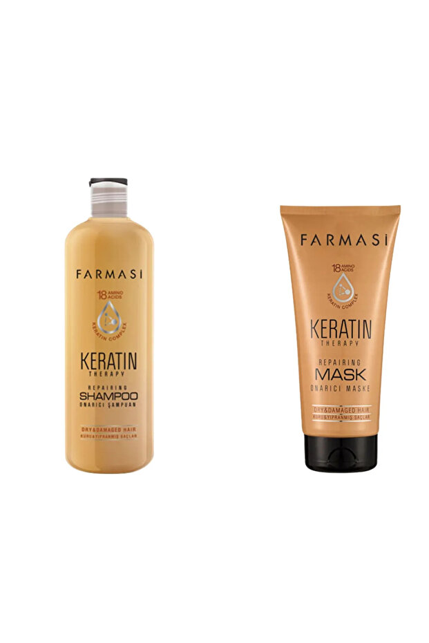 Keratin Therapy 360ml Repair Shampoo and Mask Set