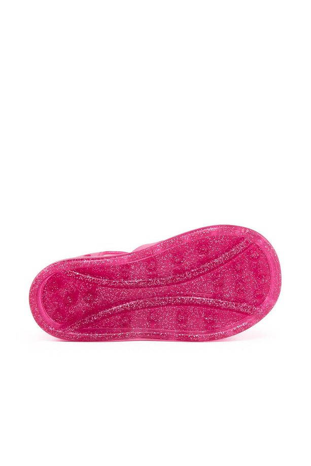 S10279 Tobby Unicorn Kız Çocuk Simli Fuşya Sandalet - 6