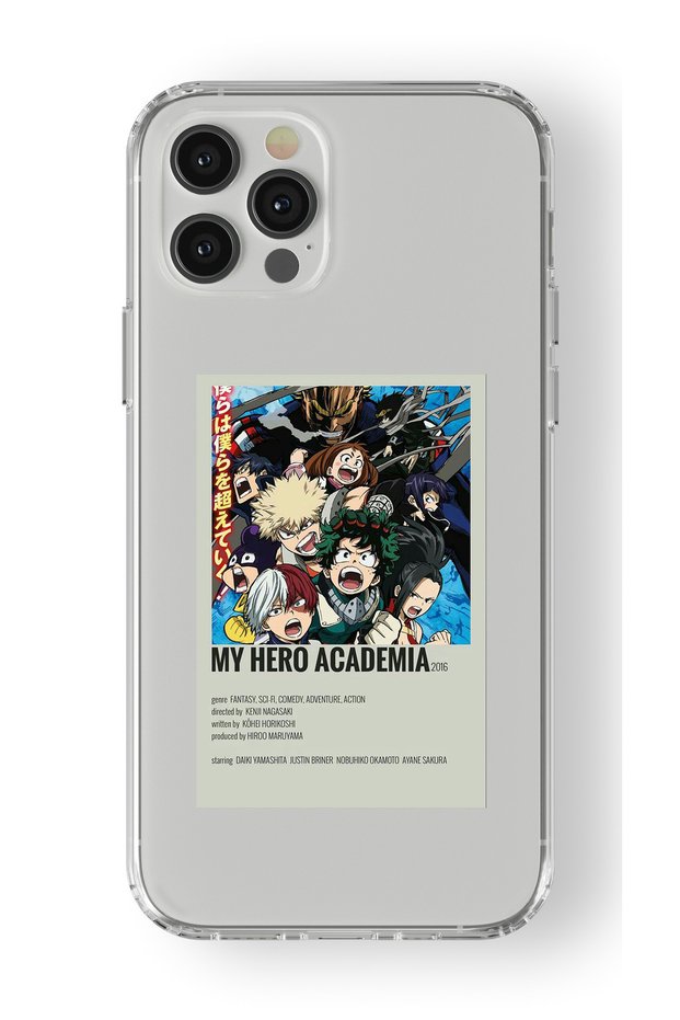 iPhone 12 Pro Max Compatible My Hero Academia Palaroid Poster Design Printed Transparent Case