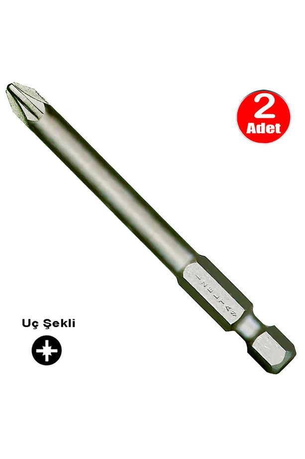 Bits Uç Yıldız Matkap Vidalama Ucu Pz2 x 100 mm - 2 Adet - 1