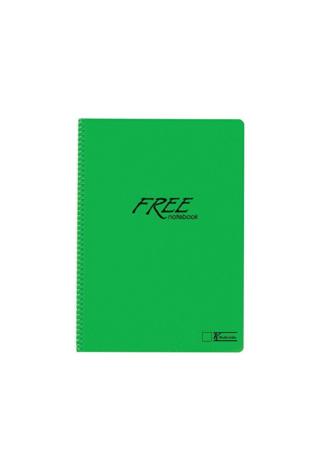 K. Color Free A4 60 ورقة غطاء بلاستيكي مخطط حلزوني