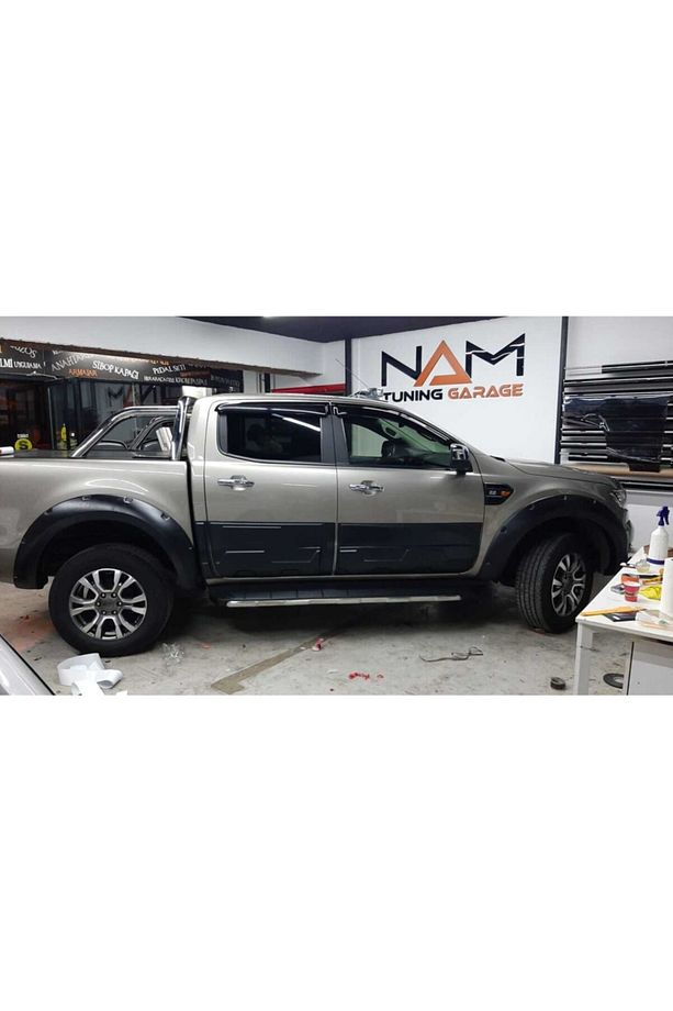 Ranger 2015 T6 T7 Kapı Kaplaması Seti Mat Siyah 6 Parça - 2