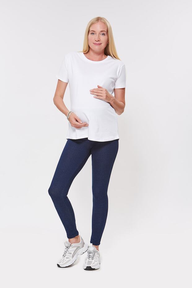 Maternity Waist Adjustable Pocket Leggings Trousers