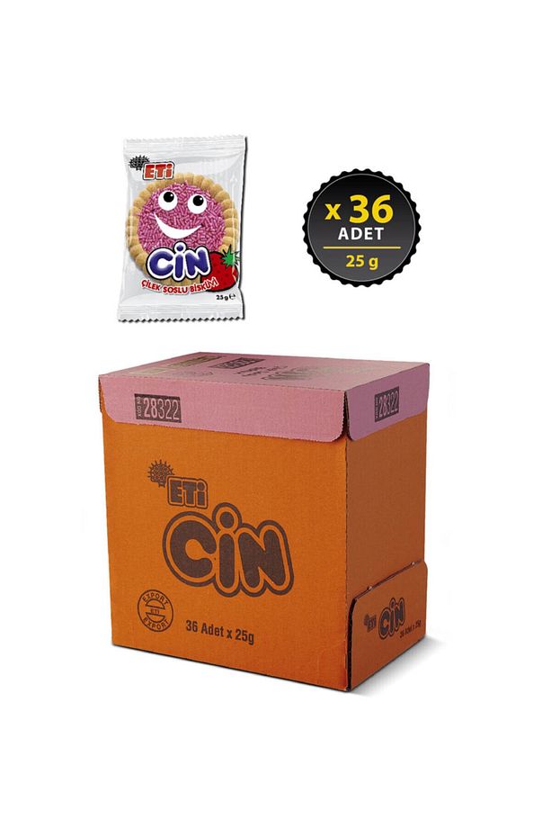 Cin Çilekli Bisküvi 25 g x 36 Adet - 2