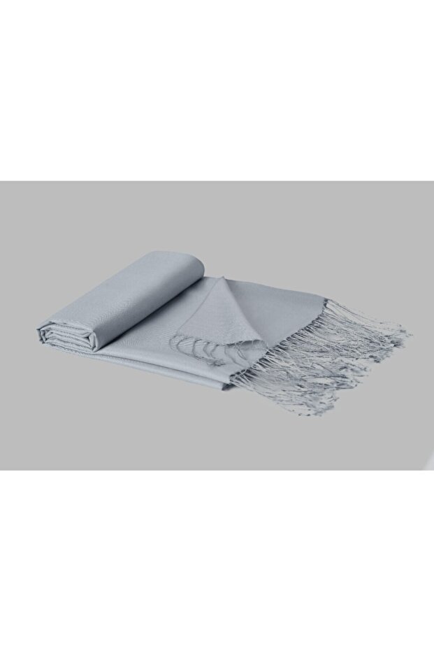 شال حرير رمادي - 1