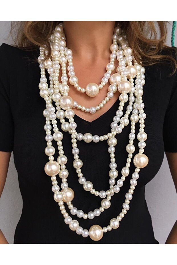 Glass Pearl Necklace
