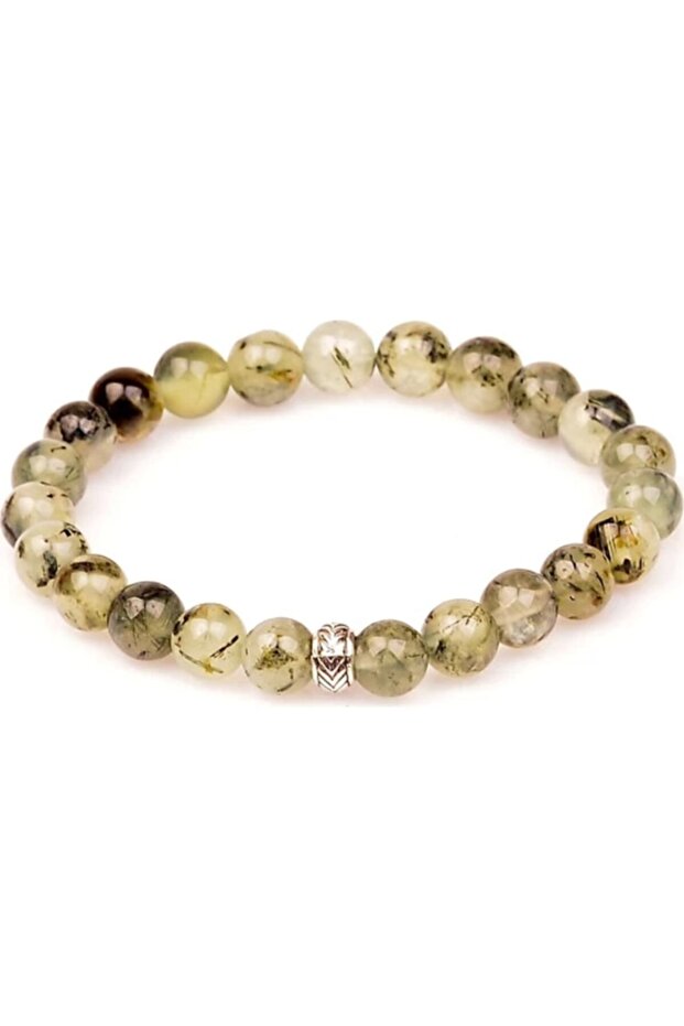 Prehnite Stone Natural Stone Bracelet 8 Mm