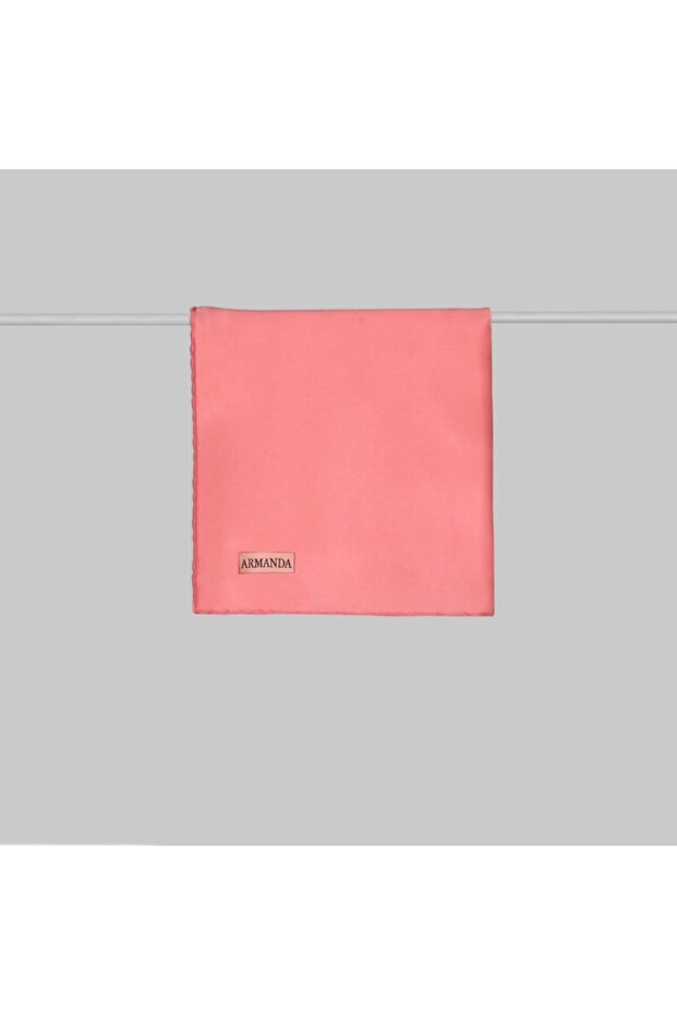 Women's Pink Satin Silk Scarf