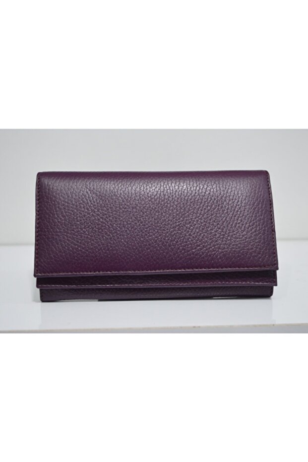Women's Naomi Purple Genuine Leather Multi-Compartment Wallet