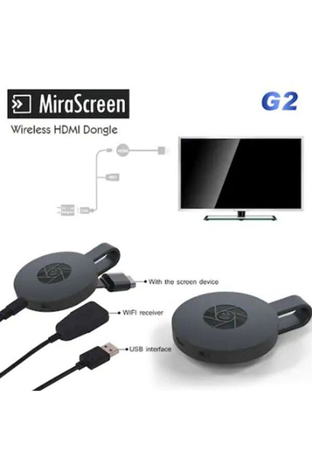 2020 Mirascreen G2 4 Hdmı Kablosuz Anycast Görüntü Veses Aktarıcı - 5