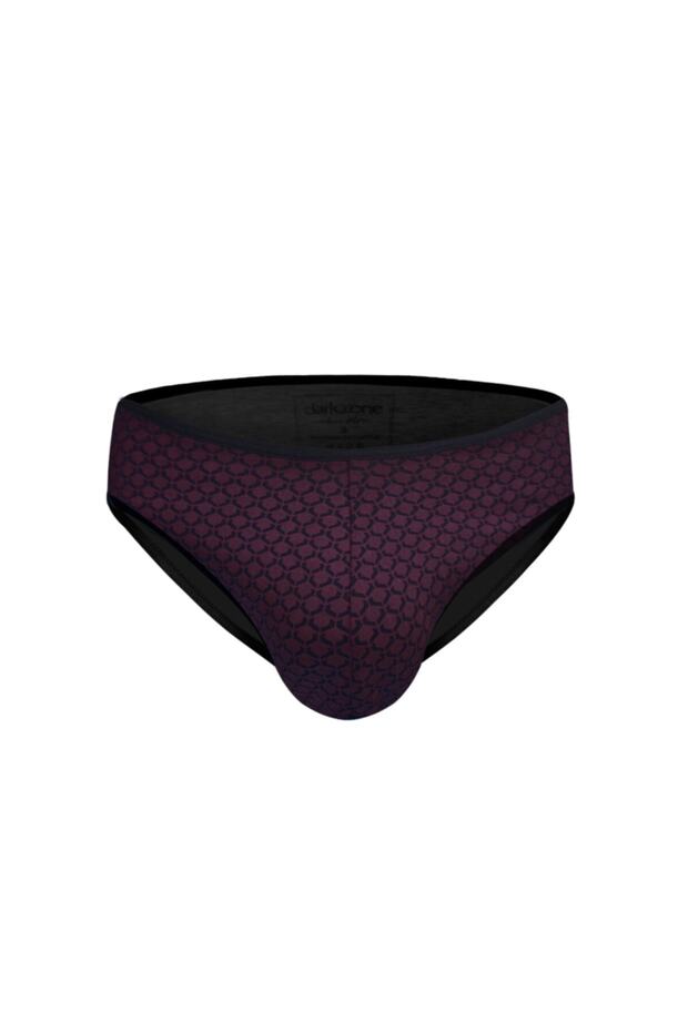 منقوشة كلاريت الأحمر الرجال زلة - 1