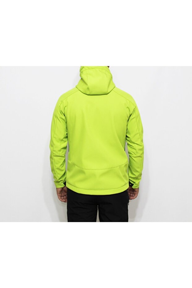 معطف أخضر فوسفور للرجال - 7