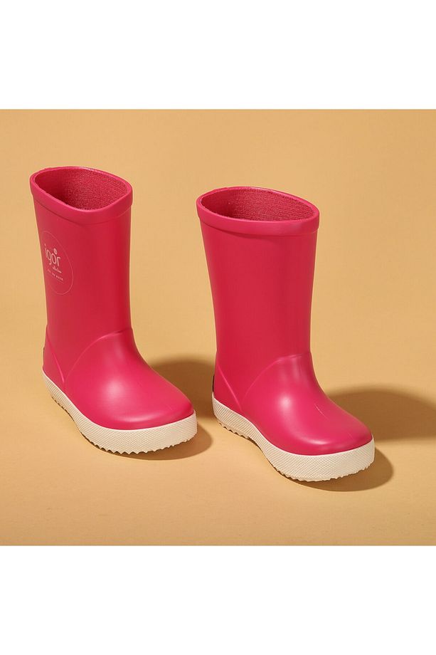 Unisex Çocuk Fuşya  Su Geçirmez Yağmur Kar Çizmesi Igor W10107 - 3