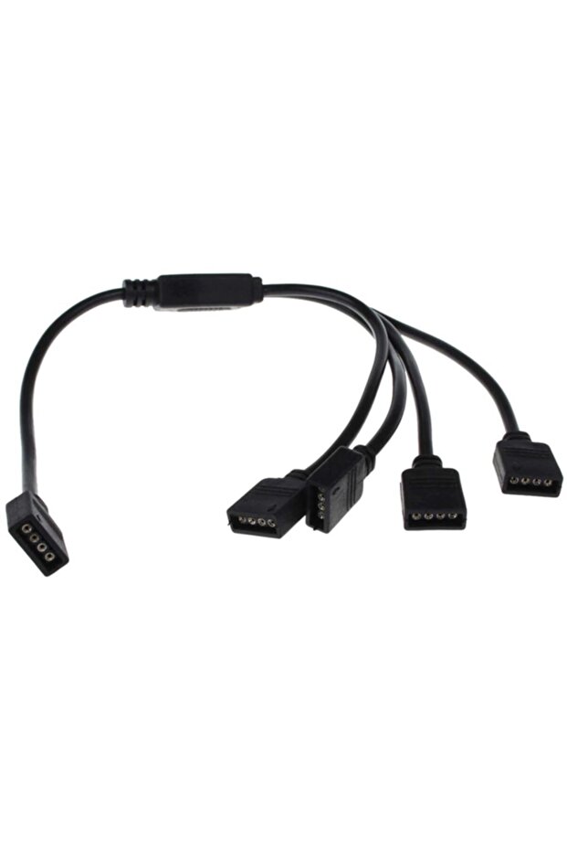 4376 Rgb Şerit 4 Pin Led Çoklayıcı Splitter Tek Kumanda 4 Çıkış - 4