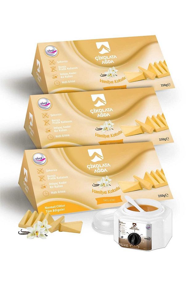 Çikolata Ağda Vanilya Kokulu 3'lü Set - 1