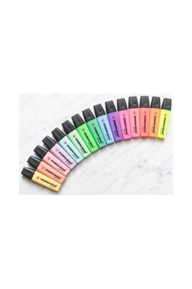 Boss Pastel  Neon Tüm Renkler 15'li Set - 3