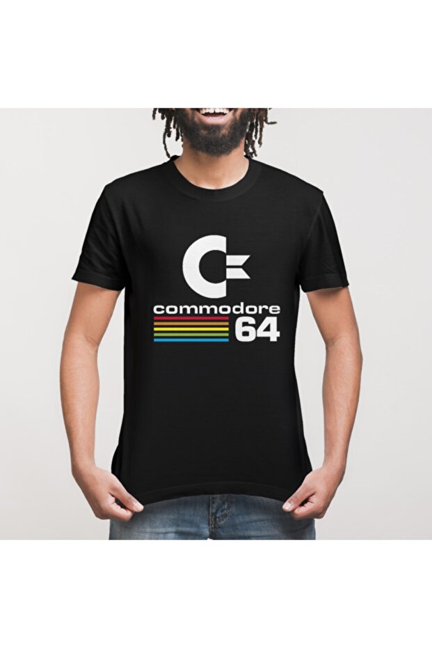 Commodore64 Colored Logo Erkek Tişört - 3