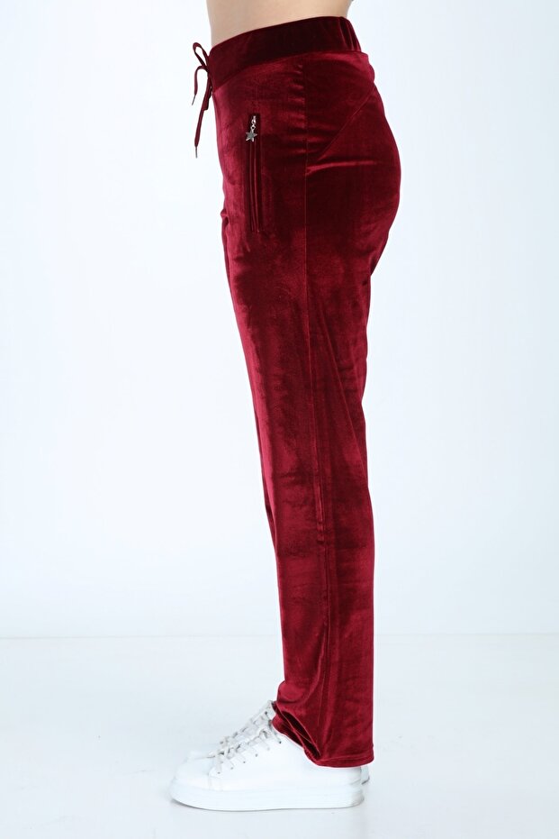 Bordo Kadife Alt - 6