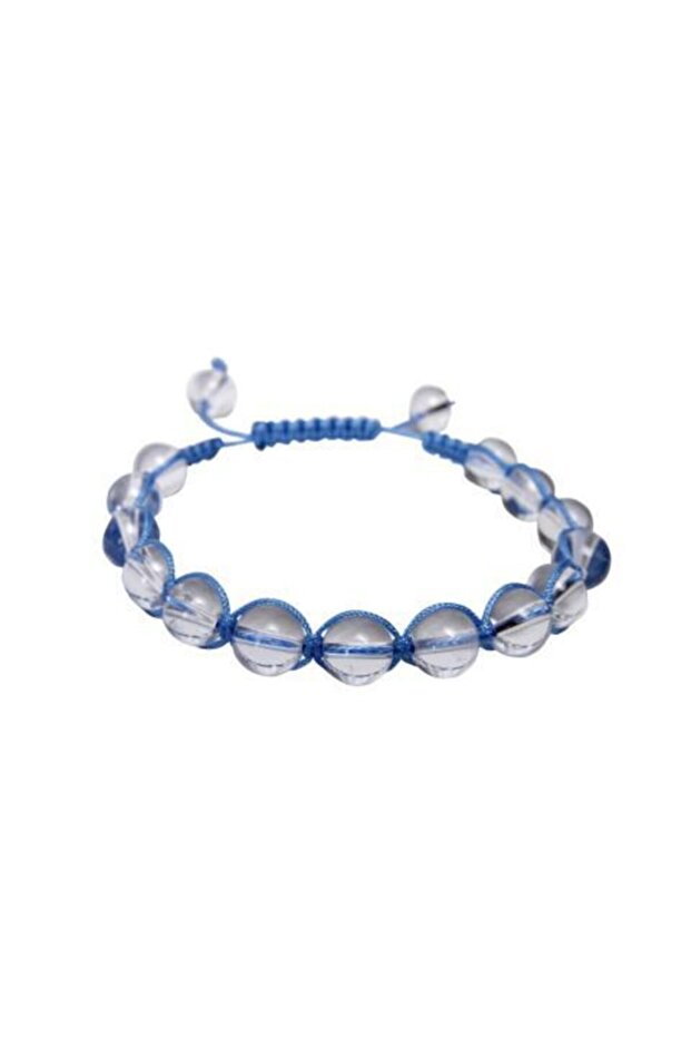 Crystal Quartz Knitted Bracelet 8 mm
