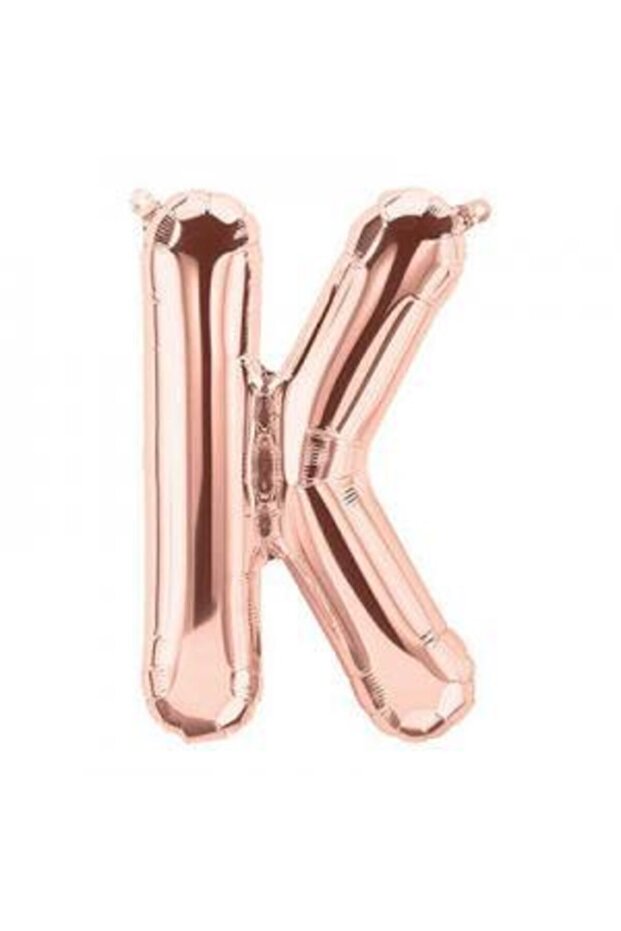 Letter K Rose Gold Foil Balloon 34 Inch 80 cm
