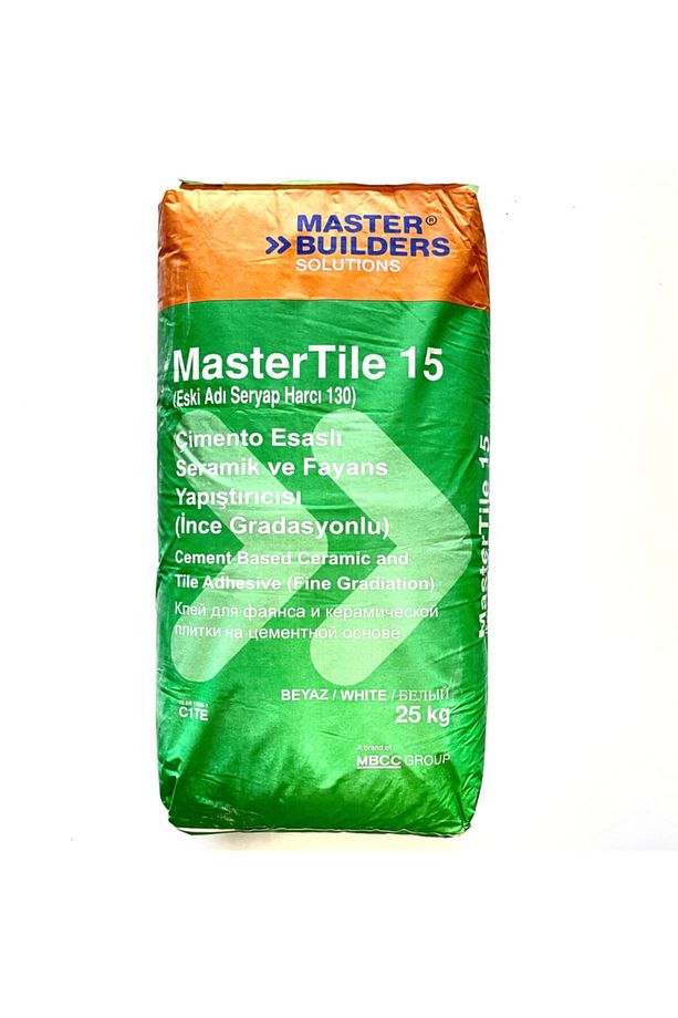 Mastertile 15 Beyaz- Seryap130- 25kg Çimento Esaslı Seramik Fayans Yapıştırıcısı - 1