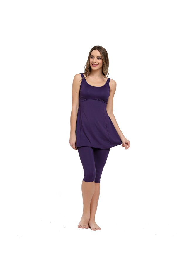 Women's Purple Tights Swimsuit