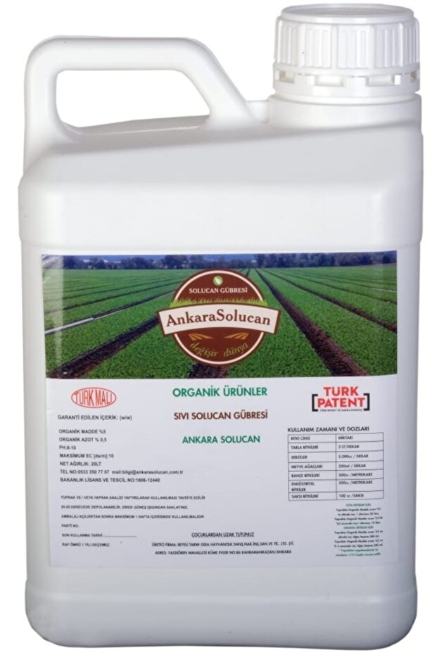 Soğuk Sıkım Solöm Sıvılı Solucan Gübresi 5.lt Ürünlerimiz Tarım Bakanlığından Tescil Ve Onaylı Dır - 3