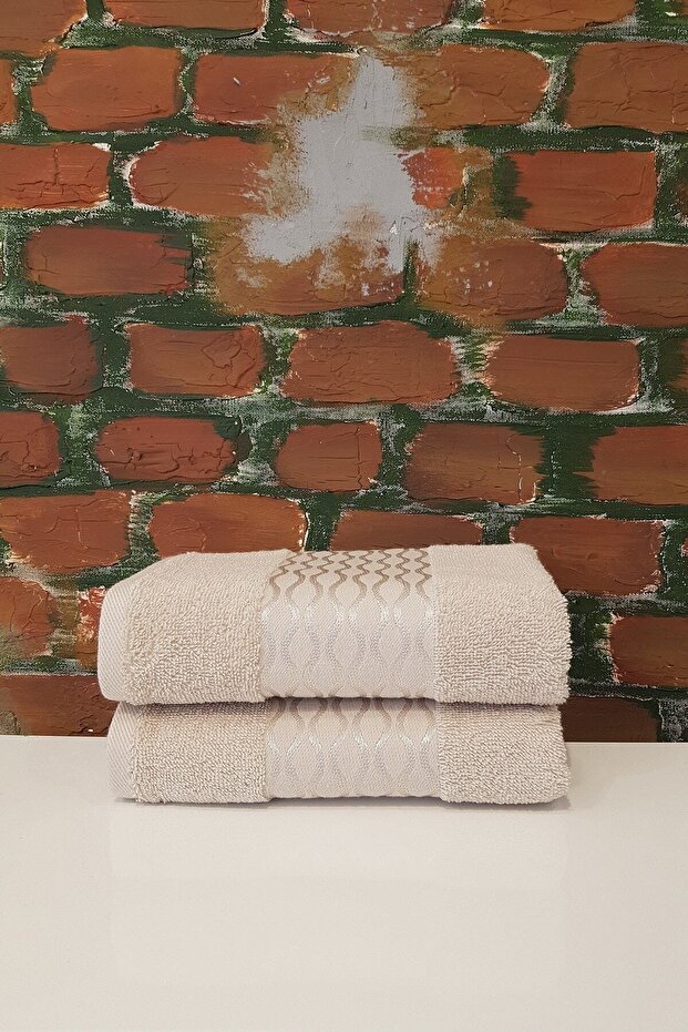 Elissa 2'li Havlu - Taş - 1