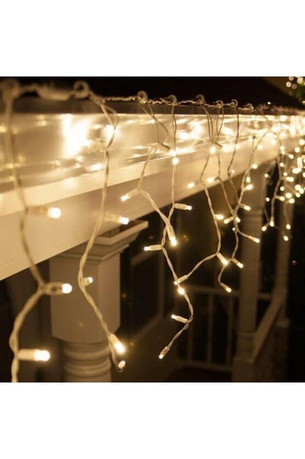 6x1 Metre Perde Led Animasyonlu 24 Saçaklı Kablolu Fişli Eklenebilir 8 Fonksiyonlu - 7