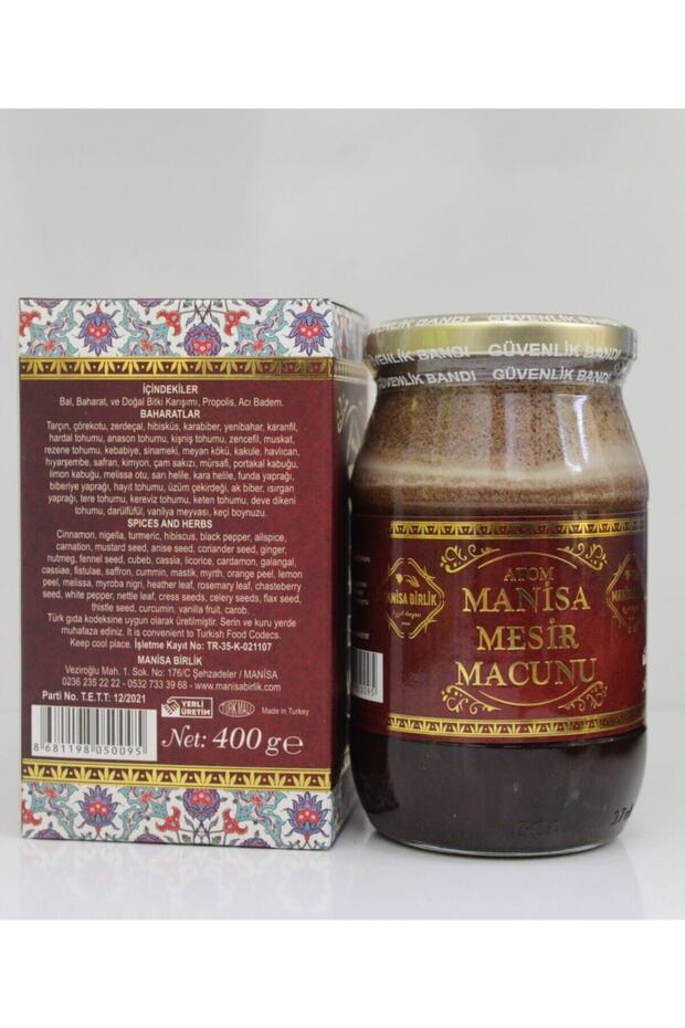 Atom Mesir Macunu Ballı 400 gr Cam Kavanoz - 1