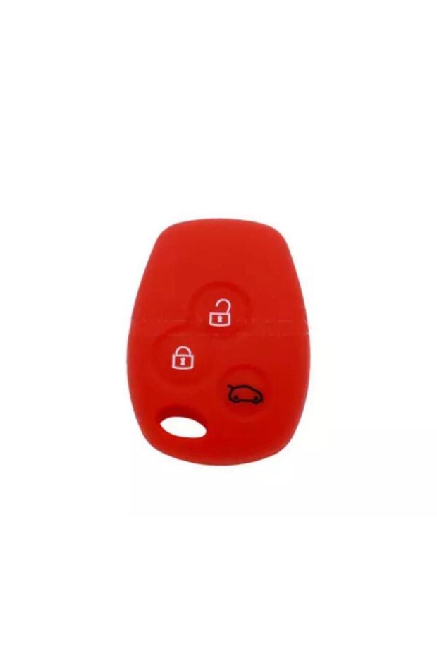 Renault Clio Kangoo Megane Modus Laguna Compatible Silicone Key Protection Case Red Color 3 Keys