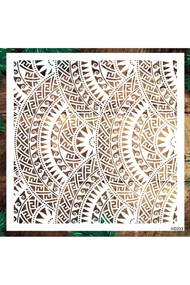 ST HD233 50*50 استنسل منقوش على الحائط - 1