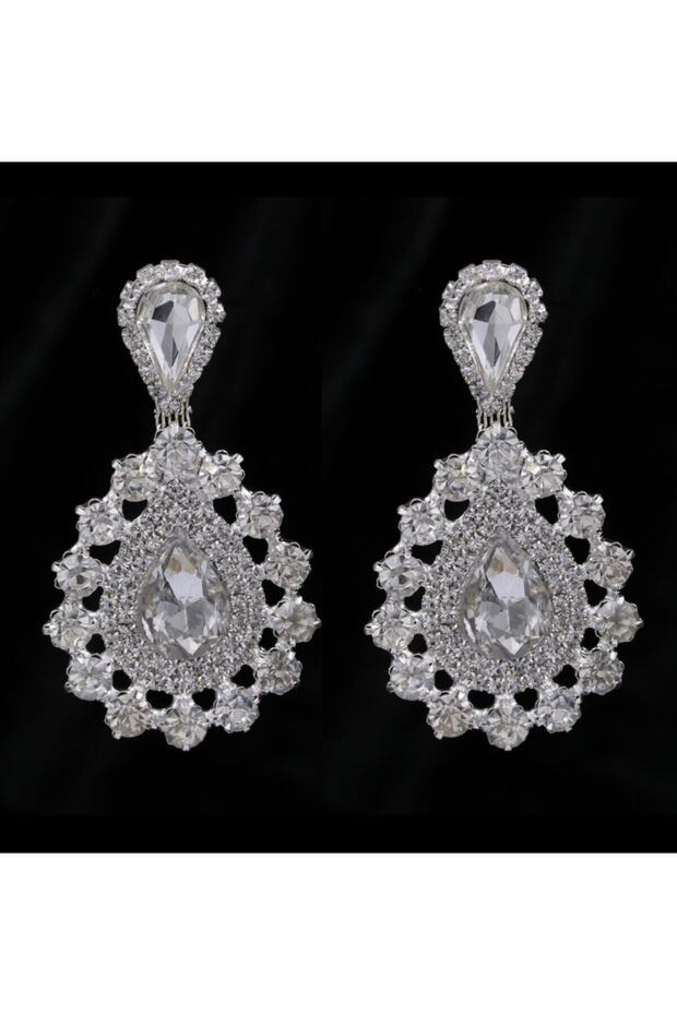 Crystal Flower Special Design Evening Dress Earrings