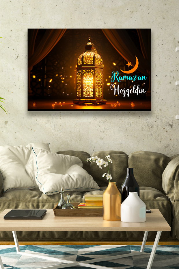 Welcome Ramadan Ornament, Decorative Religious Painting Model, Home, Living Room, Door, Wall Decoration