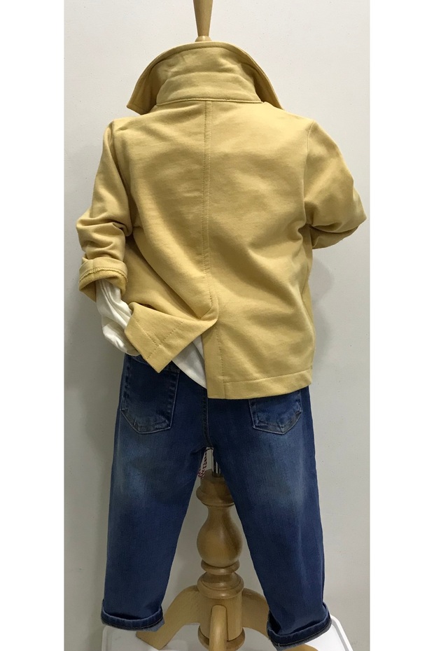 ERKEK BEBEK CAMEL CEPLİ ÖRME CEKET - 3