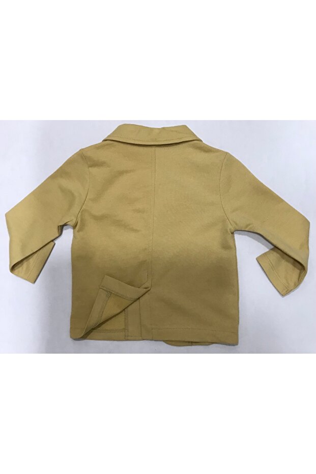 ERKEK BEBEK CAMEL CEPLİ ÖRME CEKET - 6