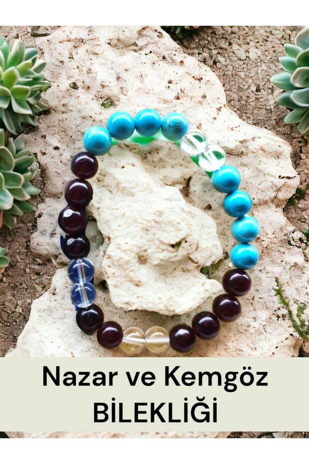 Certified Natural Stone Evil Eye Talisman Bracelet