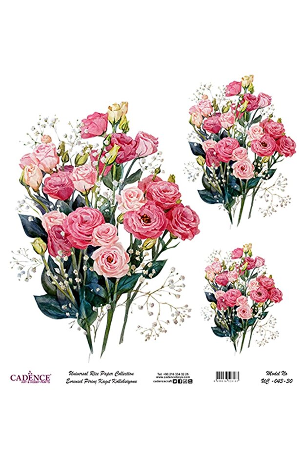 Uc 043 سلسلة الزهور النحاسية 30x30