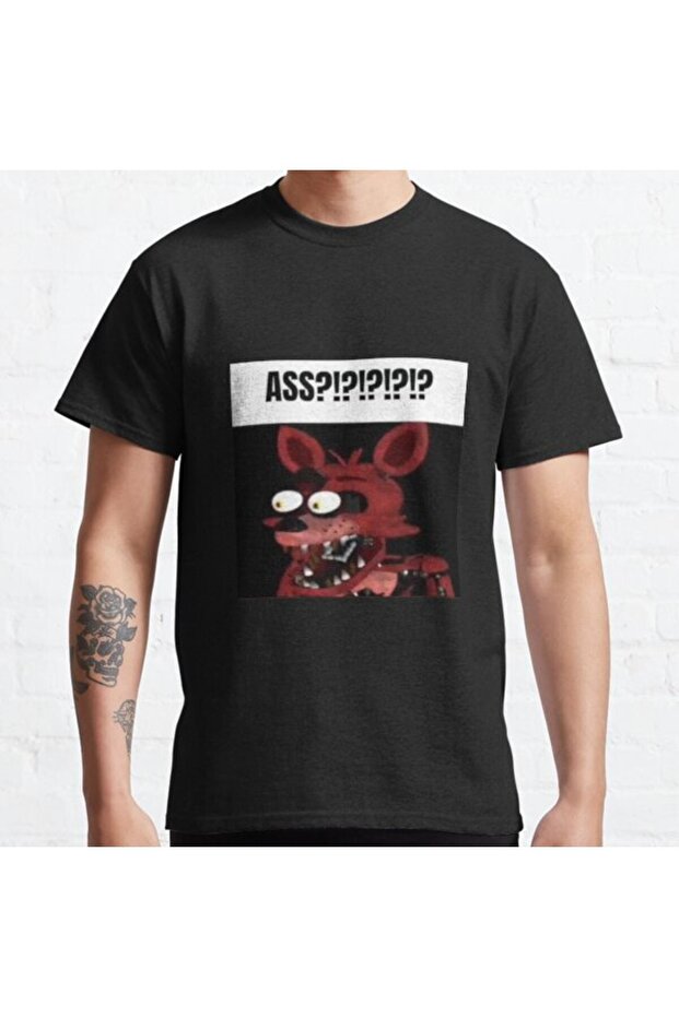 Bowl Mold Fnaf Foxy Ass?!?!?!?!? Meme Design Printed T-Shirt