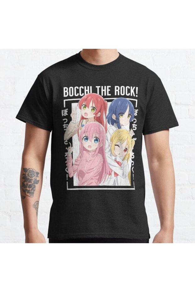 Loose Fit Bocchi The Rock Design Printed T-shirt