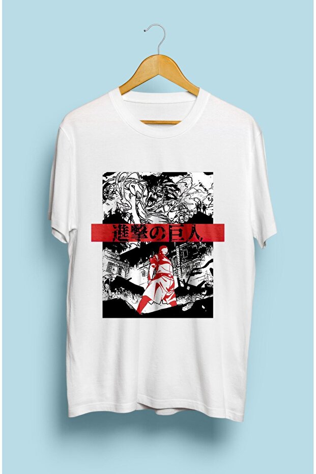 Loose Fit Attack On Titan Titans Anime Character Printed Design T-Shirt