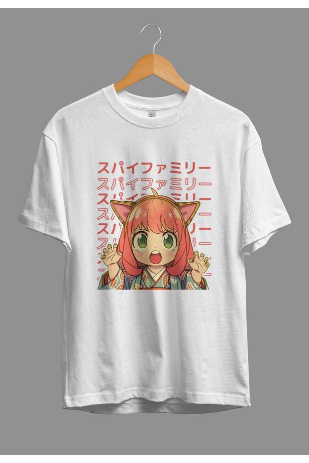 Loose Fit Spy X Family Anya Forger Anime Character Printed Special Design T-Shirt