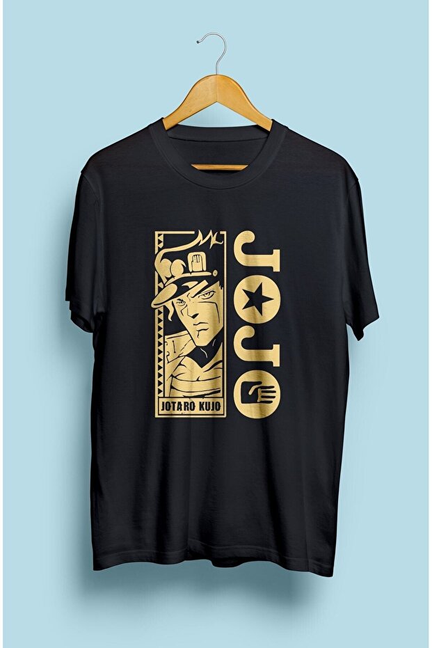 Jojo's Bizarre Adventure Jotaro Kujo Anime Character Printed T-Shirt